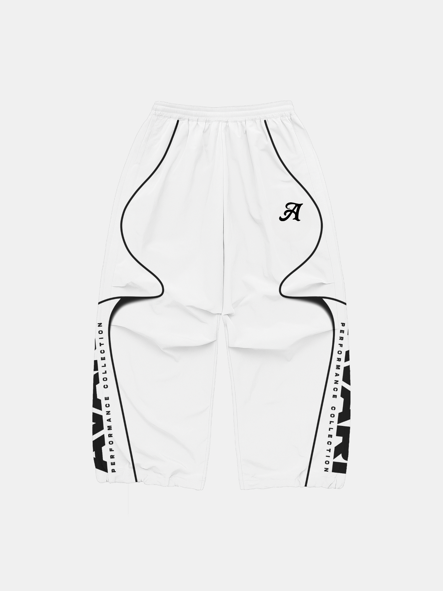 White and Black AVARI Windbreaker Pants [Pre-Order]