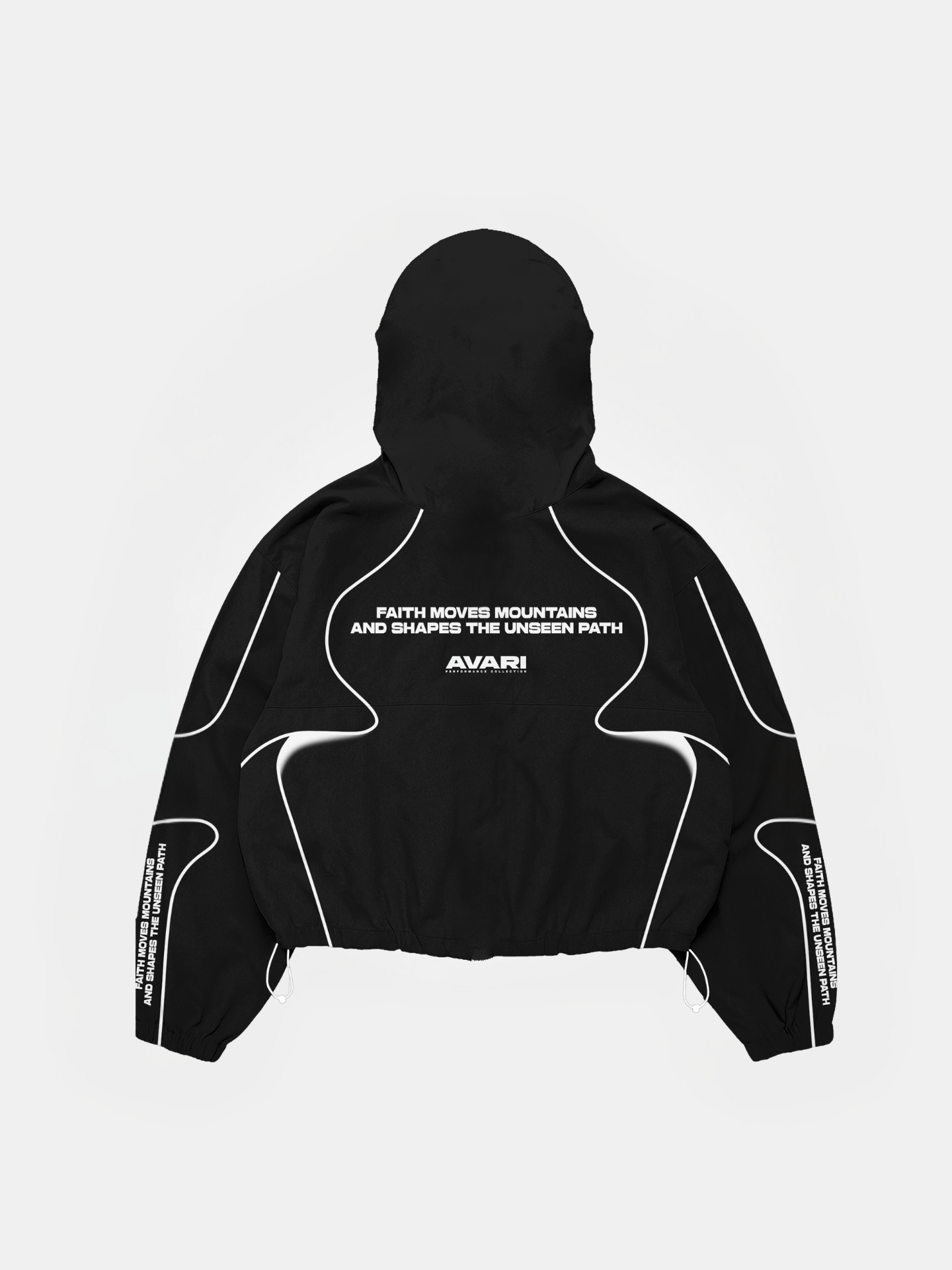 Black and White AVARI Windbreaker Top [Pre-Order]